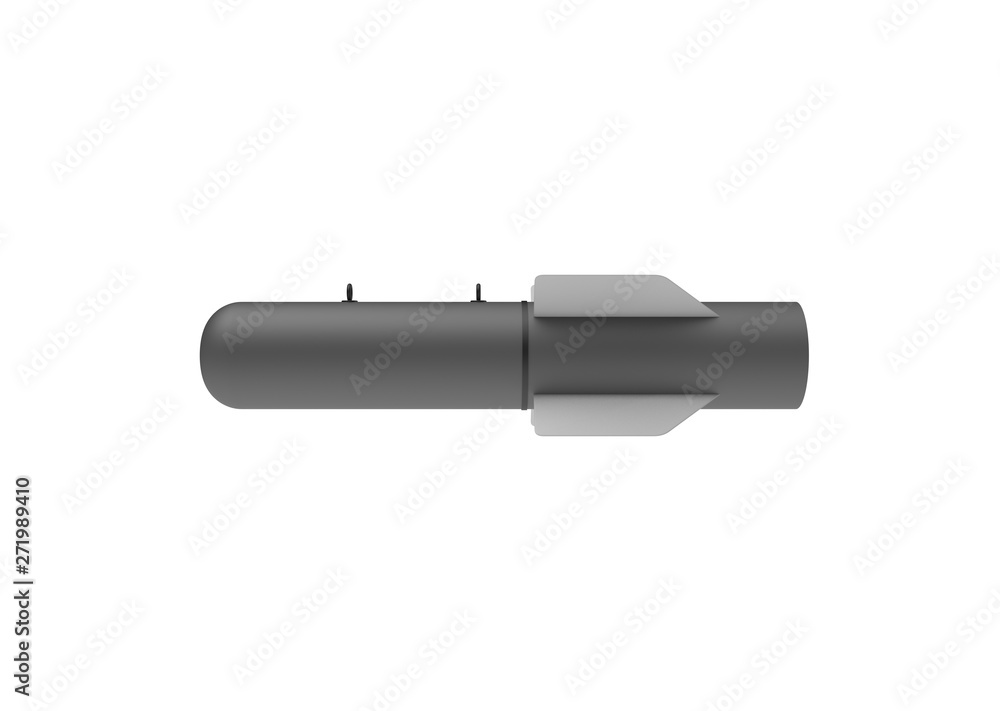 Aerial Bomb on white background. 3d illustration Aerial Bomb on white background. 3d illustration