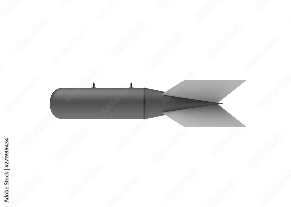 Aerial Bomb on white background. 3d illustration Aerial Bomb on white background. 3d illustration