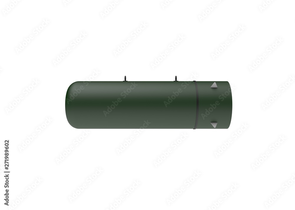 Aerial Bomb on white background. 3d illustration Aerial Bomb on white background. 3d illustration