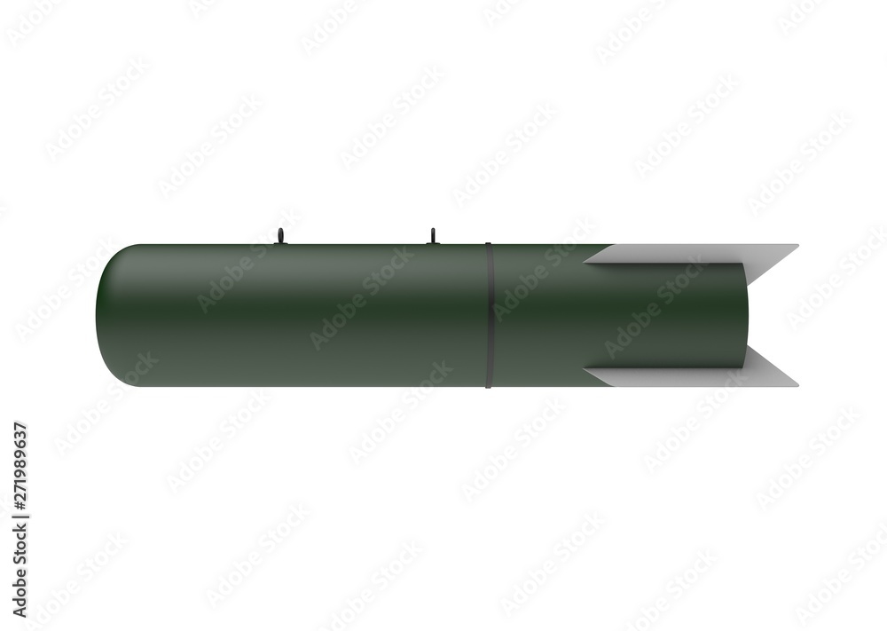 Aerial Bomb on white background. 3d illustration Aerial Bomb on white background. 3d illustration