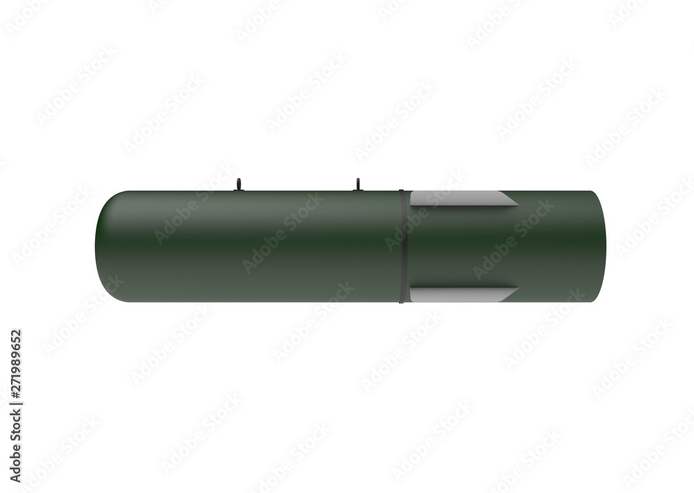 Aerial Bomb on white background. 3d illustration Aerial Bomb on white background. 3d illustration