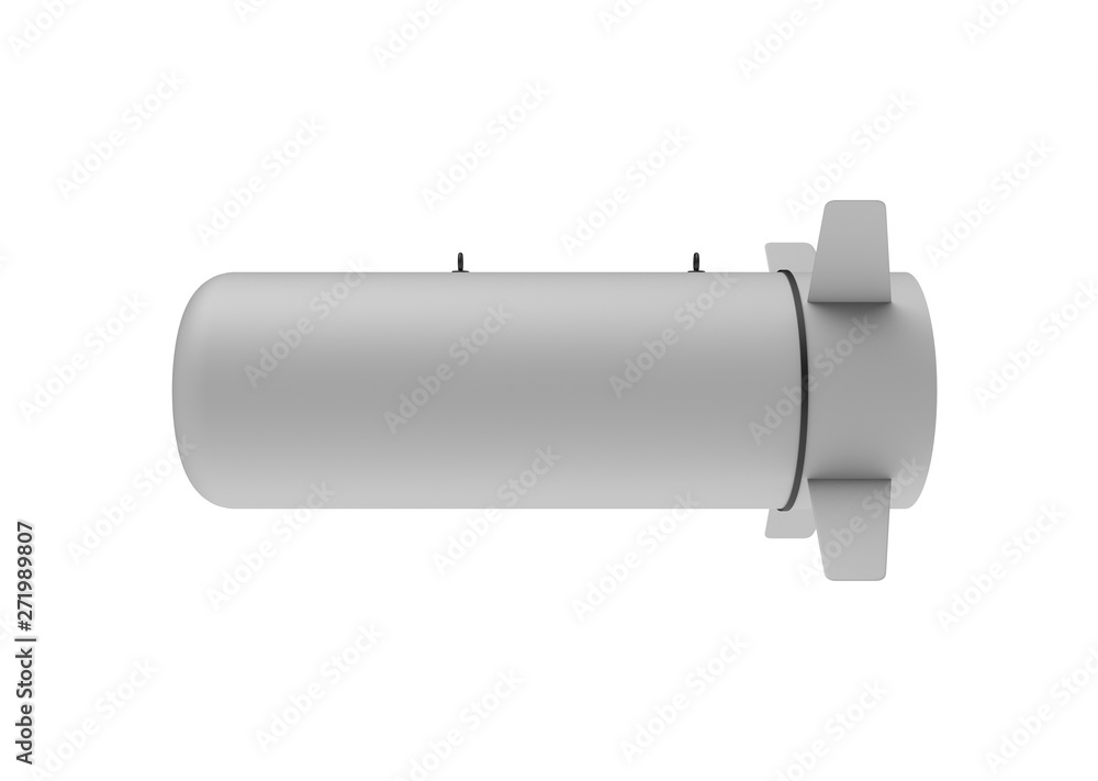 Aerial Bomb on white background. 3d illustration Aerial Bomb on white background. 3d illustration