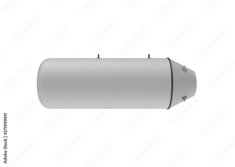 Aerial Bomb on white background. 3d illustration Aerial Bomb on white background. 3d illustration