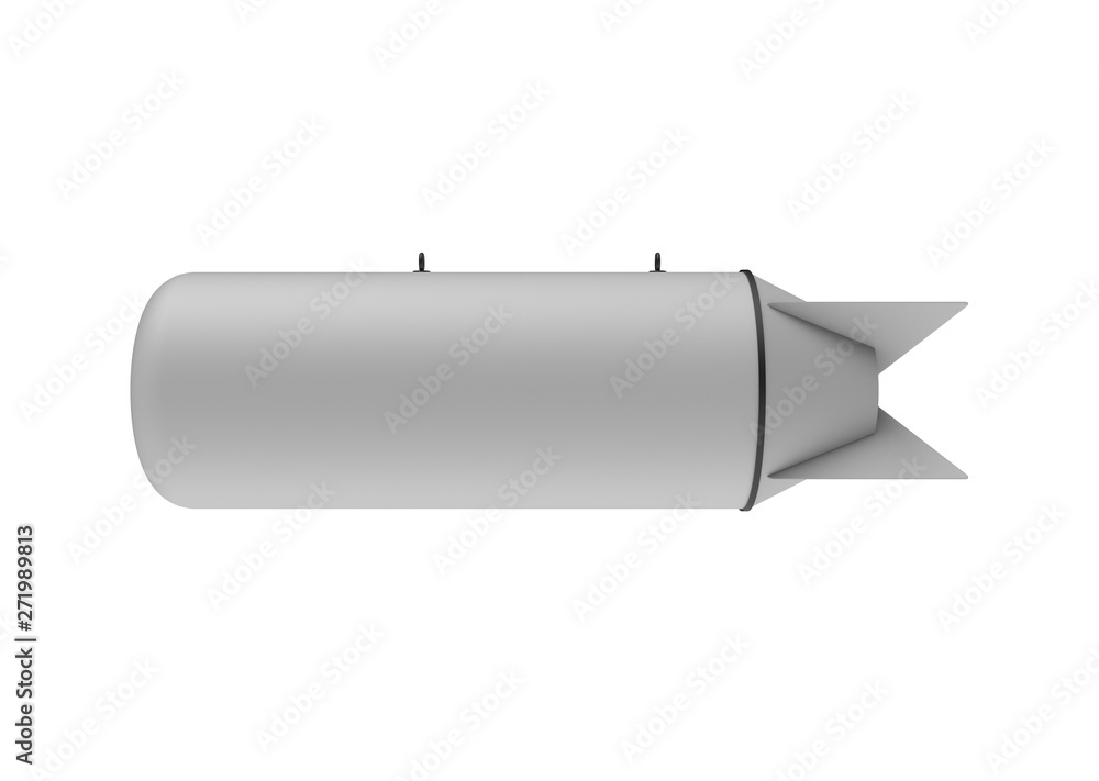 Aerial Bomb on white background. 3d illustration Aerial Bomb on white background. 3d illustration