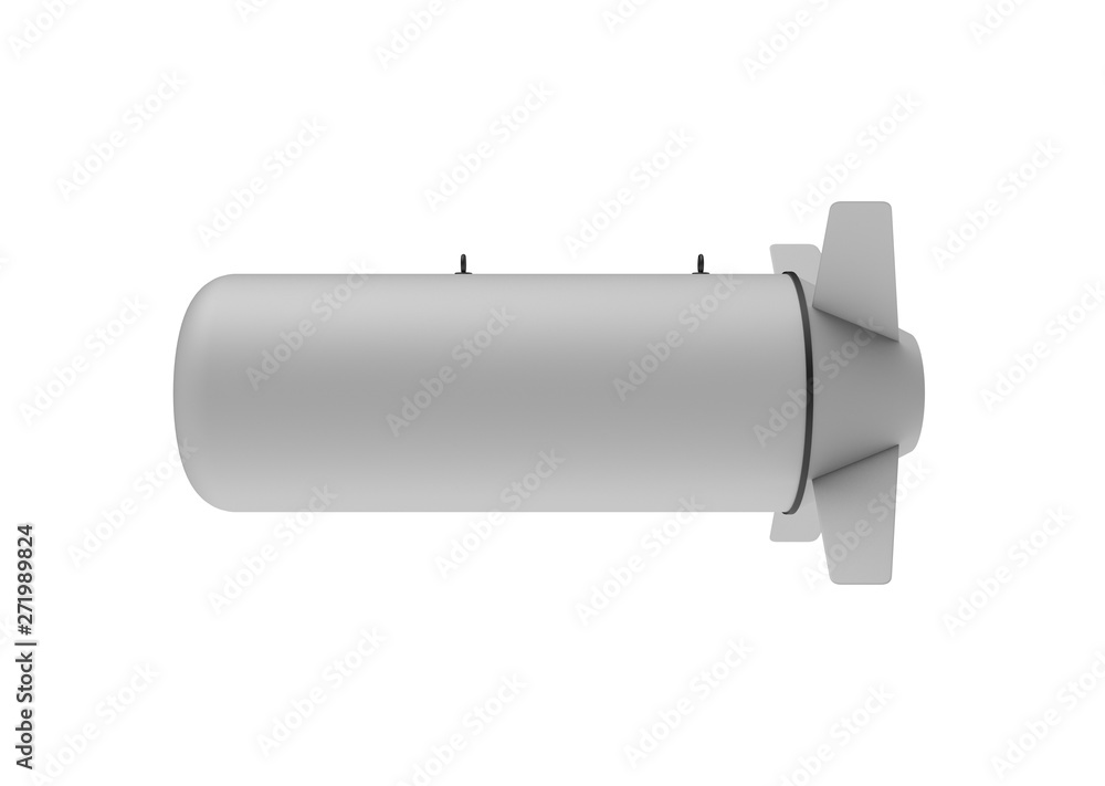 Aerial Bomb on white background. 3d illustration Aerial Bomb on white background. 3d illustration