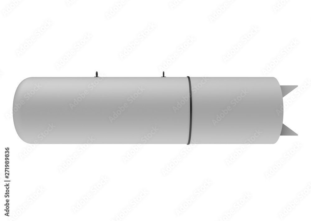 Aerial Bomb on white background. 3d illustration Aerial Bomb on white background. 3d illustration