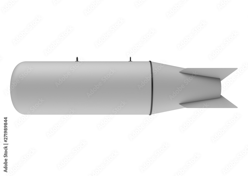 Aerial Bomb on white background. 3d illustration Aerial Bomb on white background. 3d illustration