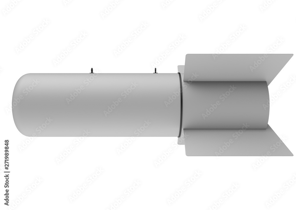 Aerial Bomb on white background. 3d illustration Aerial Bomb on white background. 3d illustration