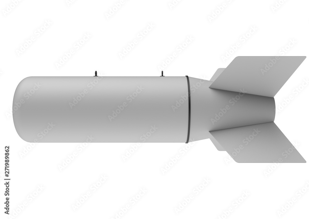 Aerial Bomb on white background. 3d illustration Aerial Bomb on white background. 3d illustration