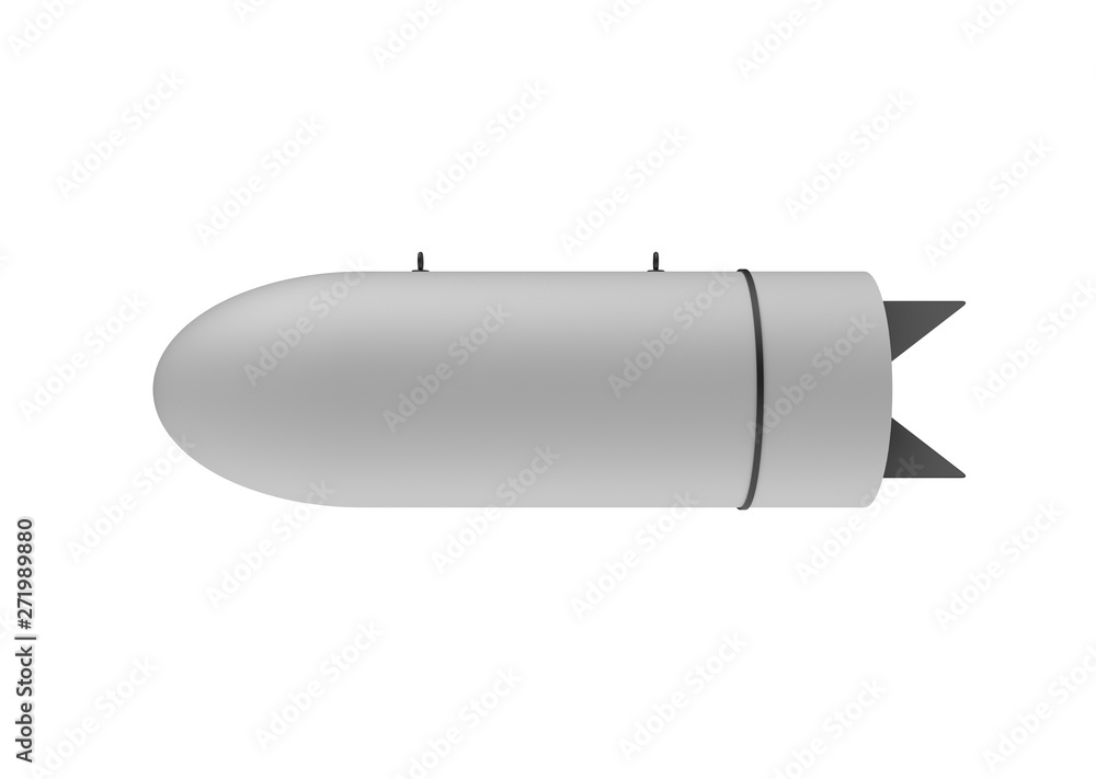 Aerial Bomb on white background. 3d illustration Aerial Bomb on white background. 3d illustration