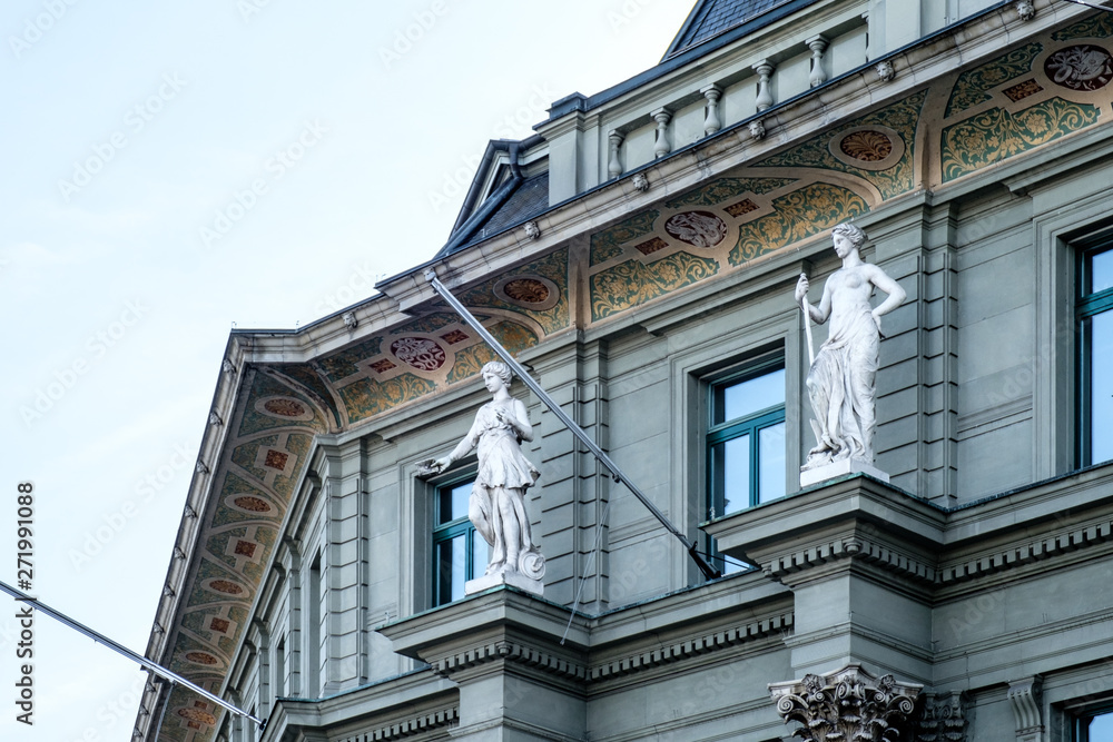 Naklejka premium Lucerna, palazzi storici
