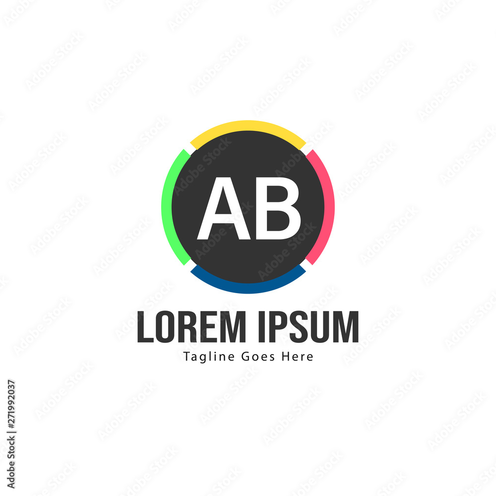 AB Letter Logo Design. Creative Modern AB Letters Icon Illustration AB Letter Logo Design. Creative Modern AB Letters Icon Illustration