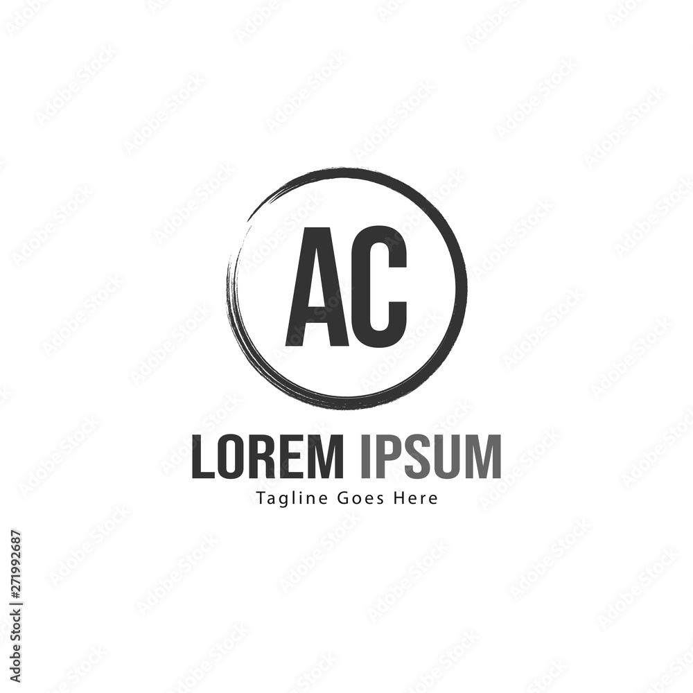 AC Letter Logo Design. Creative Modern AC Letters Icon Illustration AC Letter Logo Design. Creative Modern AC Letters Icon Illustration