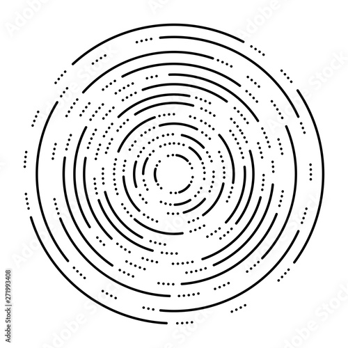 vector abstract radial background of concentric ripple circles