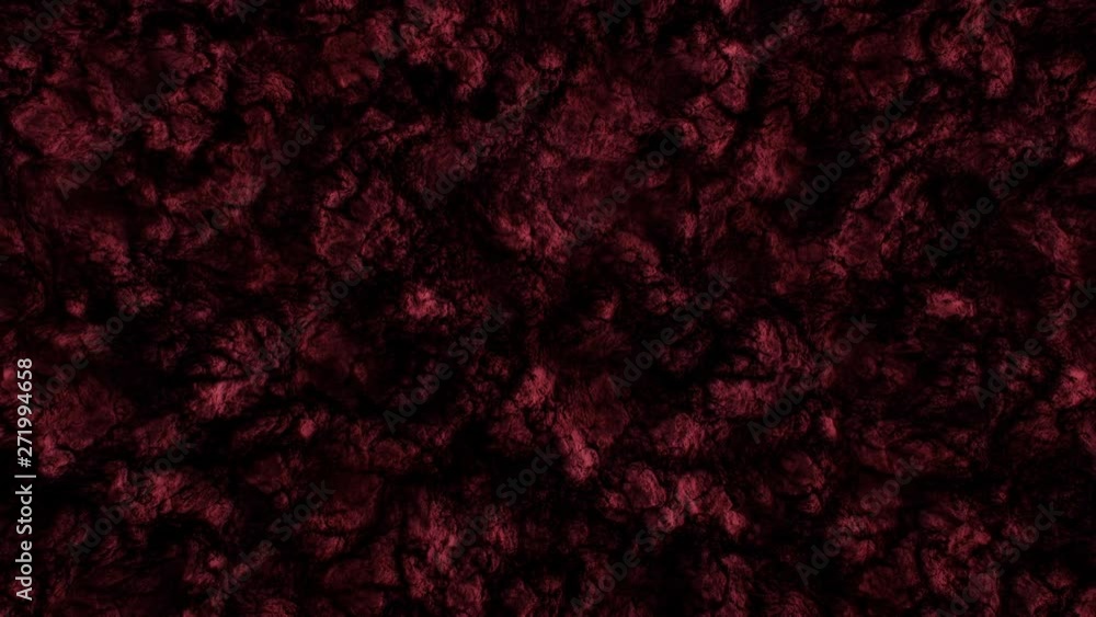 Volume texture of rock, stone or clay surfaces. 3D animation of dark red pattern. Volume texture of rock, stone or clay surfaces. 3D animation of dark red pattern.