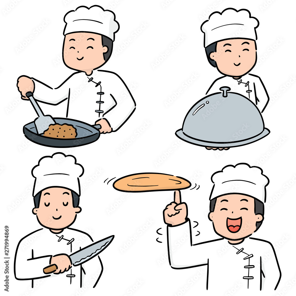 vector set of chef vector set of chef