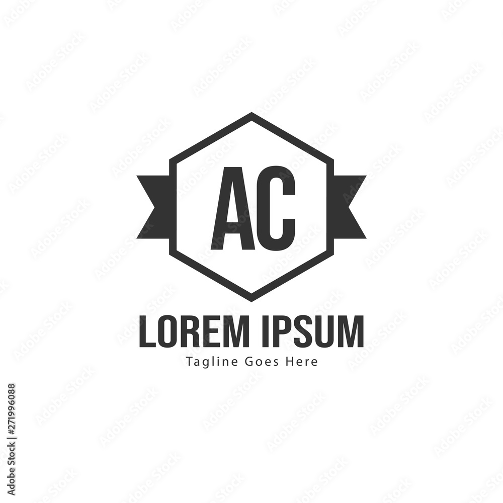 AC Letter Logo Design. Creative Modern AC Letters Icon Illustration AC Letter Logo Design. Creative Modern AC Letters Icon Illustration