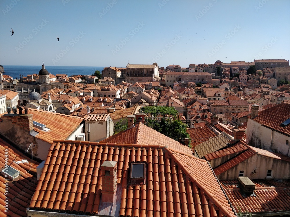 red roofs of dubrovnik