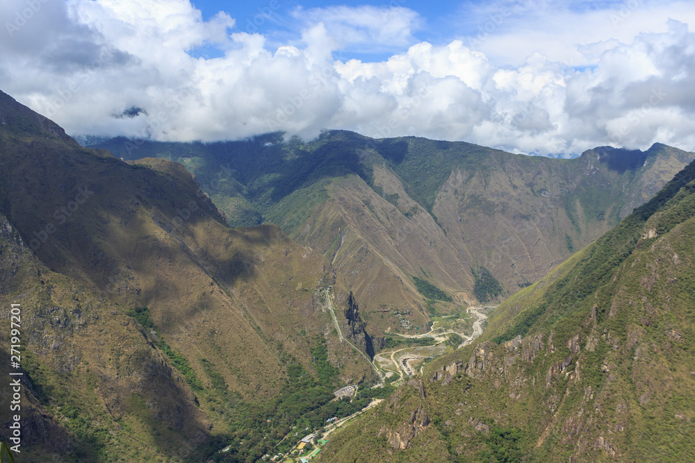 andes mountains covered in lush rainforest