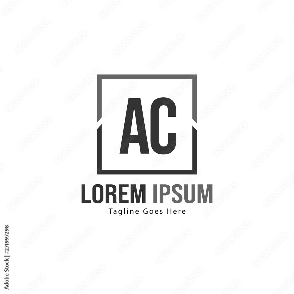 AC Letter Logo Design. Creative Modern AC Letters Icon Illustration AC Letter Logo Design. Creative Modern AC Letters Icon Illustration