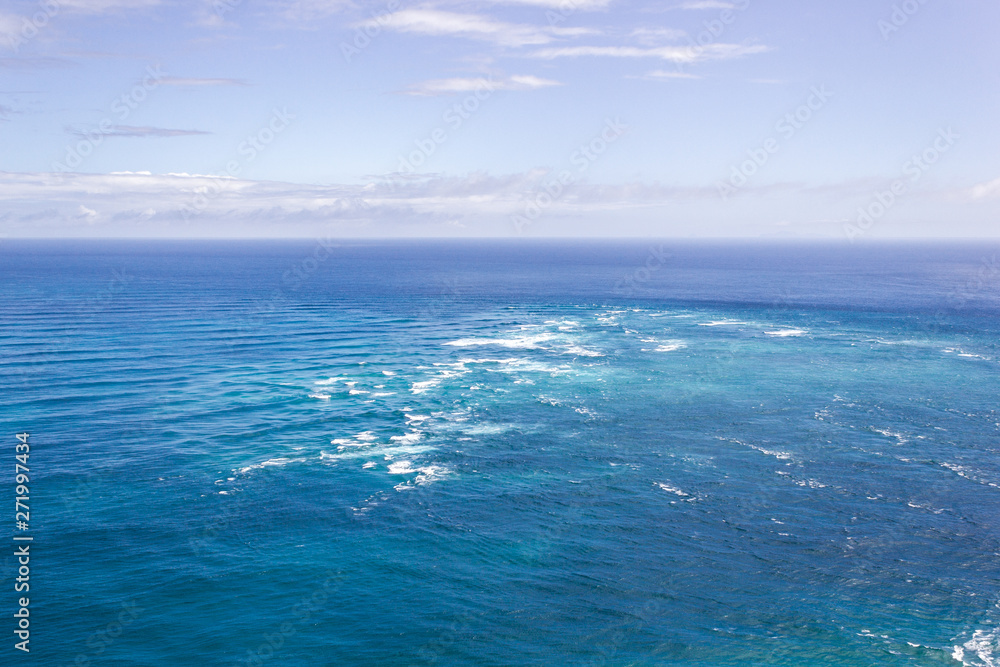 area of rough water is where the Tasman Sea meets the Pacific Ocean, Cape Reinga New Zealand area of rough water is where the Tasman Sea meets the Pacific Ocean, Cape Reinga New Zealand