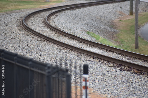 Curve of RailRoad Tracks