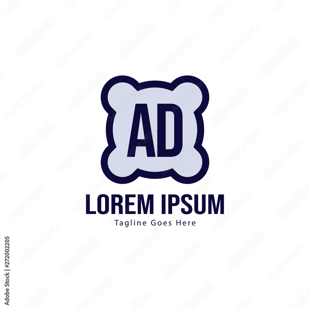 AD Letter Logo Design. Creative Modern AD Letters Icon Illustration AD Letter Logo Design. Creative Modern AD Letters Icon Illustration