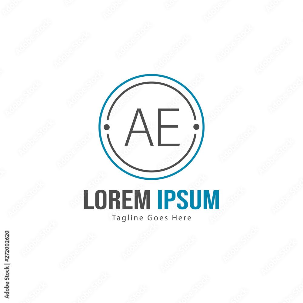 AE Letter Logo Design. Creative Modern AE Letters Icon Illustration AE Letter Logo Design. Creative Modern AE Letters Icon Illustration