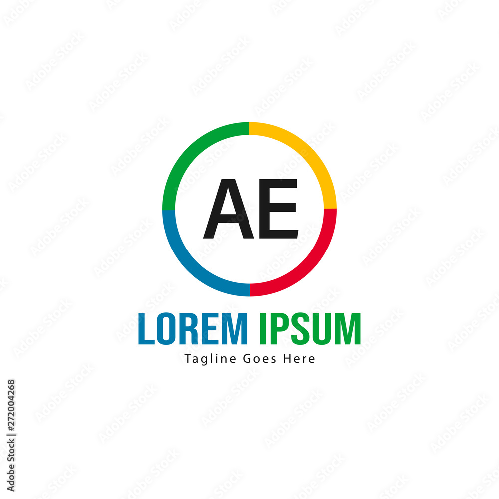AE Letter Logo Design. Creative Modern AE Letters Icon Illustration AE Letter Logo Design. Creative Modern AE Letters Icon Illustration