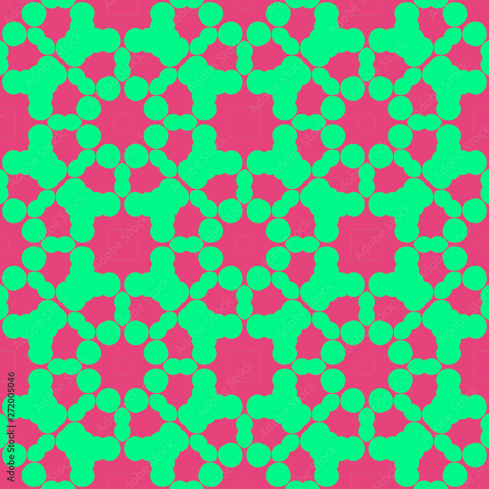 Beauty spring simple pattern with green and pink ornament Beauty spring simple pattern with green and pink ornament