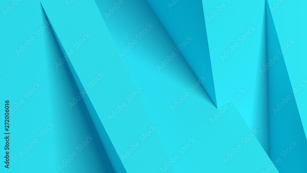 Abstract 3d geometric turquoise blue background Abstract 3d geometric turquoise blue background