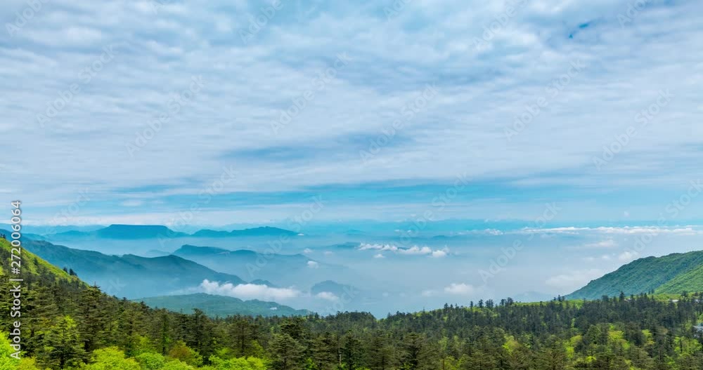 Scenery of Lei Dong Ping, Mount Emei, Sichuan Province, China Scenery of Lei Dong Ping, Mount Emei, Sichuan Province, China