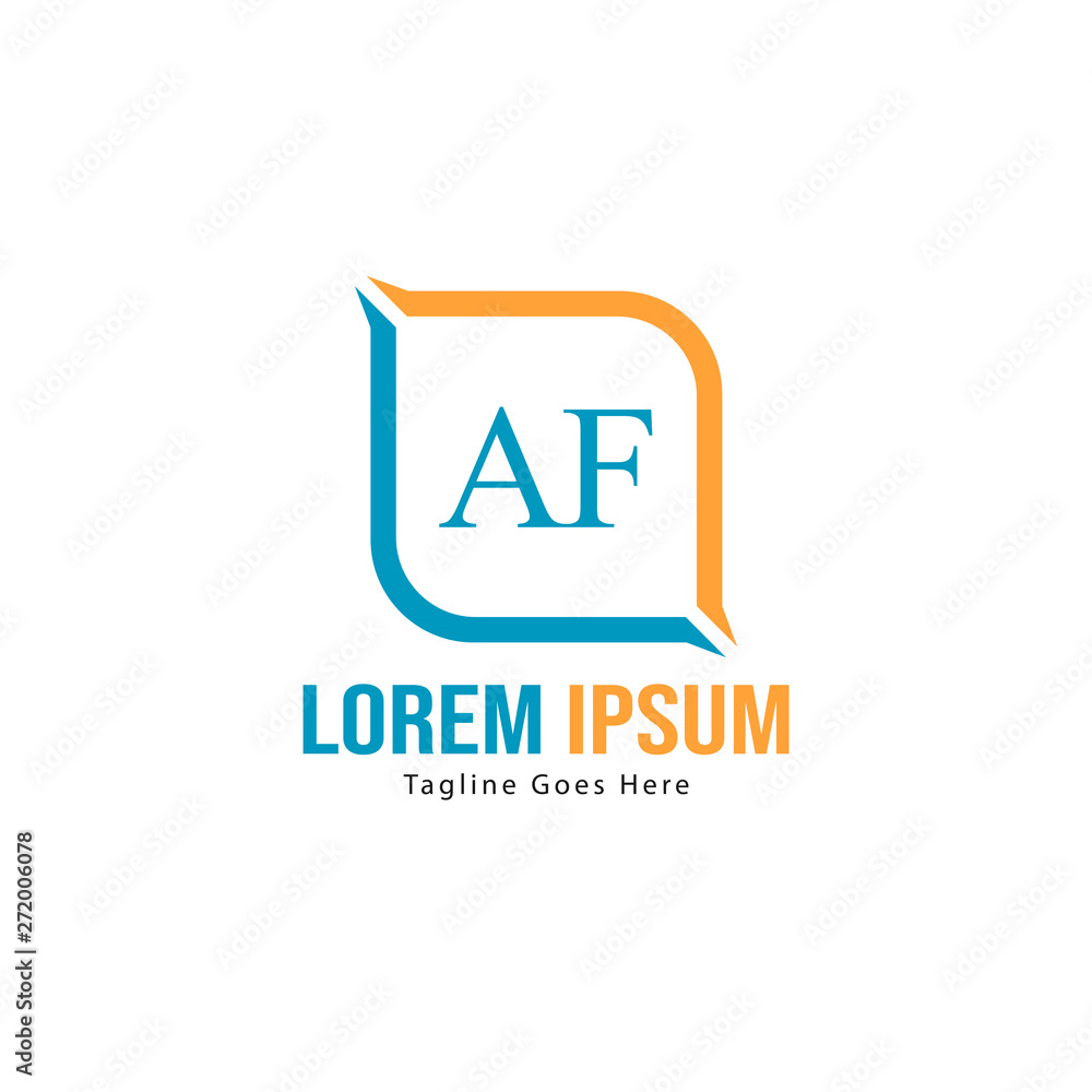 AF Letter Logo Design. Creative Modern AF Letters Icon Illustration AF Letter Logo Design. Creative Modern AF Letters Icon Illustration