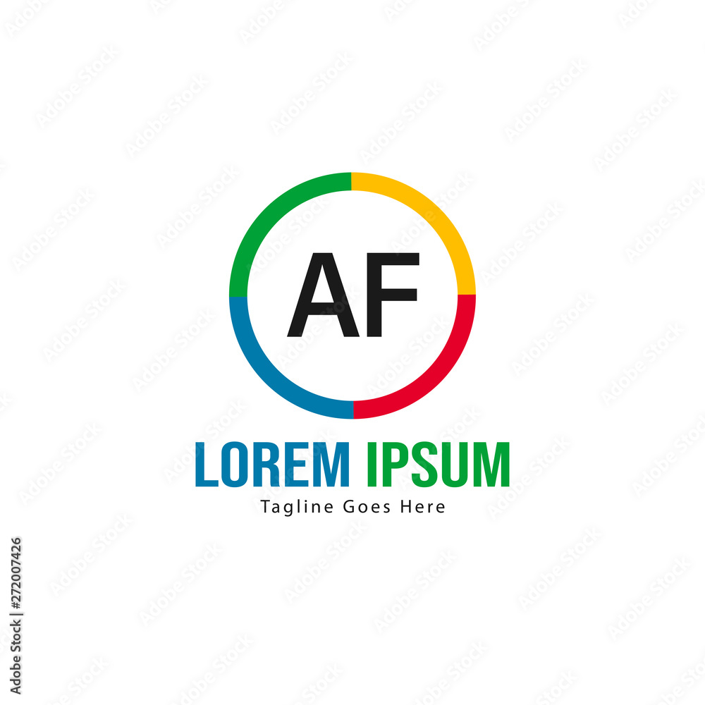 AF Letter Logo Design. Creative Modern AF Letters Icon Illustration AF Letter Logo Design. Creative Modern AF Letters Icon Illustration