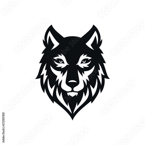 Wolf Vintage Logo Stock Vector