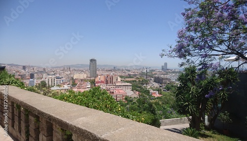 a view from the city of Barcelona