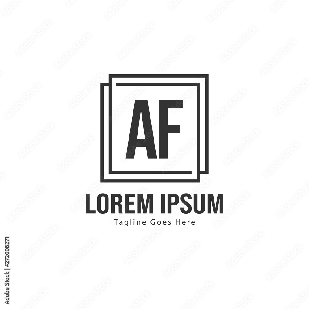 AF Letter Logo Design. Creative Modern AF Letters Icon Illustration AF Letter Logo Design. Creative Modern AF Letters Icon Illustration