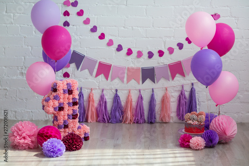 The decor of the birthday	