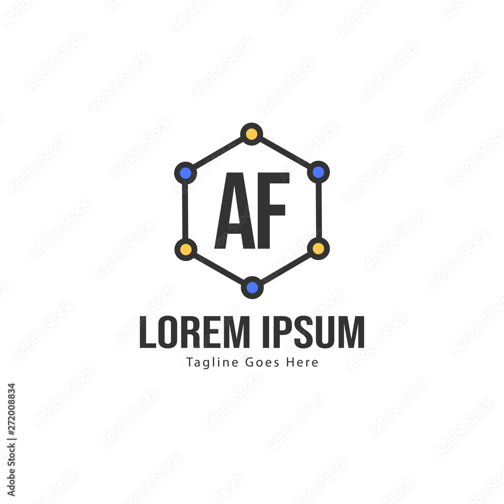 AF Letter Logo Design. Creative Modern AF Letters Icon Illustration AF Letter Logo Design. Creative Modern AF Letters Icon Illustration