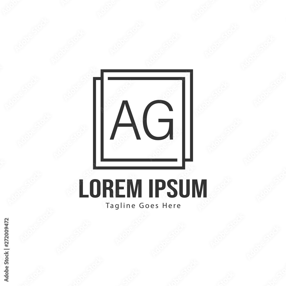 AG Letter Logo Design. Creative Modern AG Letters Icon Illustration AG Letter Logo Design. Creative Modern AG Letters Icon Illustration