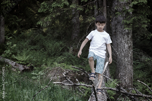 The child in the forest, escaped from the house and was lost, the heavy relations in family, trouble, disagreement, physical punishments, the concept of problems of the relation of adults and children