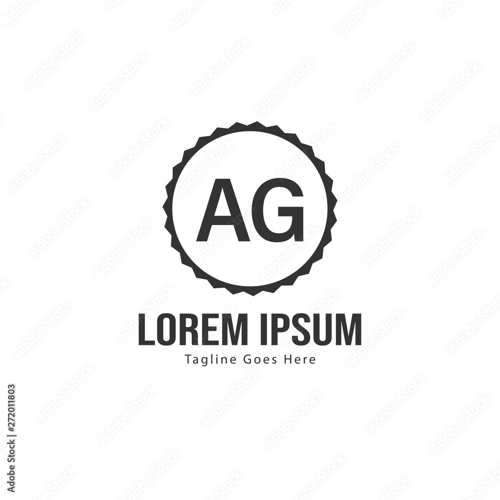 AG Letter Logo Design. Creative Modern AG Letters Icon Illustration AG Letter Logo Design. Creative Modern AG Letters Icon Illustration