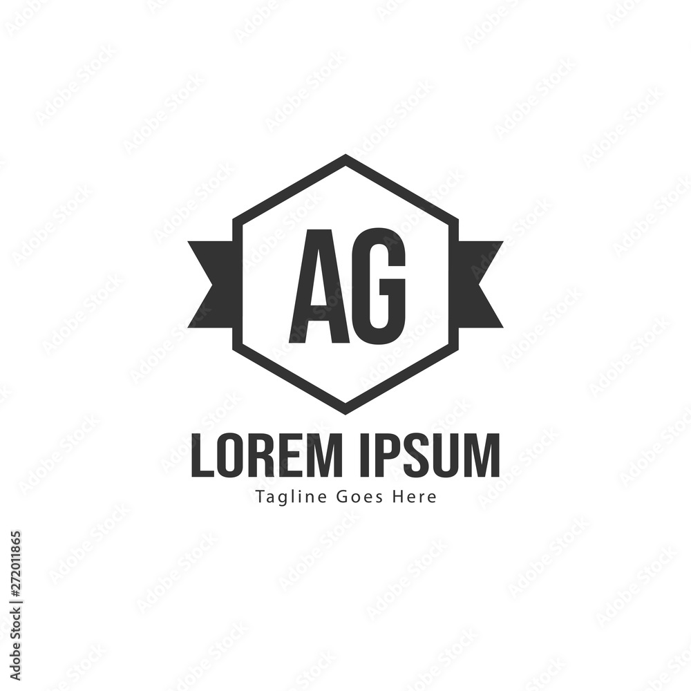 AG Letter Logo Design. Creative Modern AG Letters Icon Illustration AG Letter Logo Design. Creative Modern AG Letters Icon Illustration