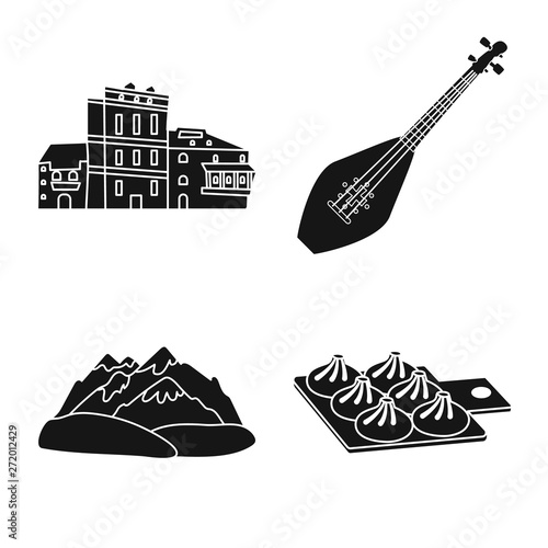 Isolated object of heritage and originality icon. Collection of heritage and traditions stock symbol for web.