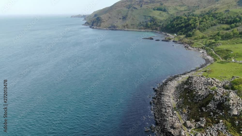 Murlough Bay in North Ireland - aerial view - travel photography Murlough Bay in North Ireland - aerial view - travel photography