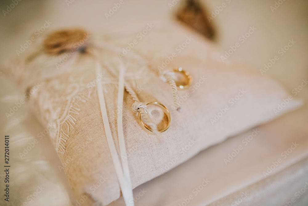 wedding rings on a pillow wedding rings on a pillow