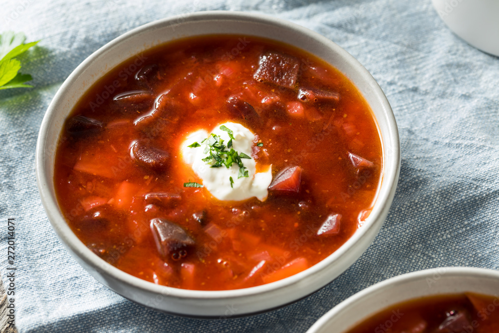 Homemade Russian Beet Borscht Soup Homemade Russian Beet Borscht Soup