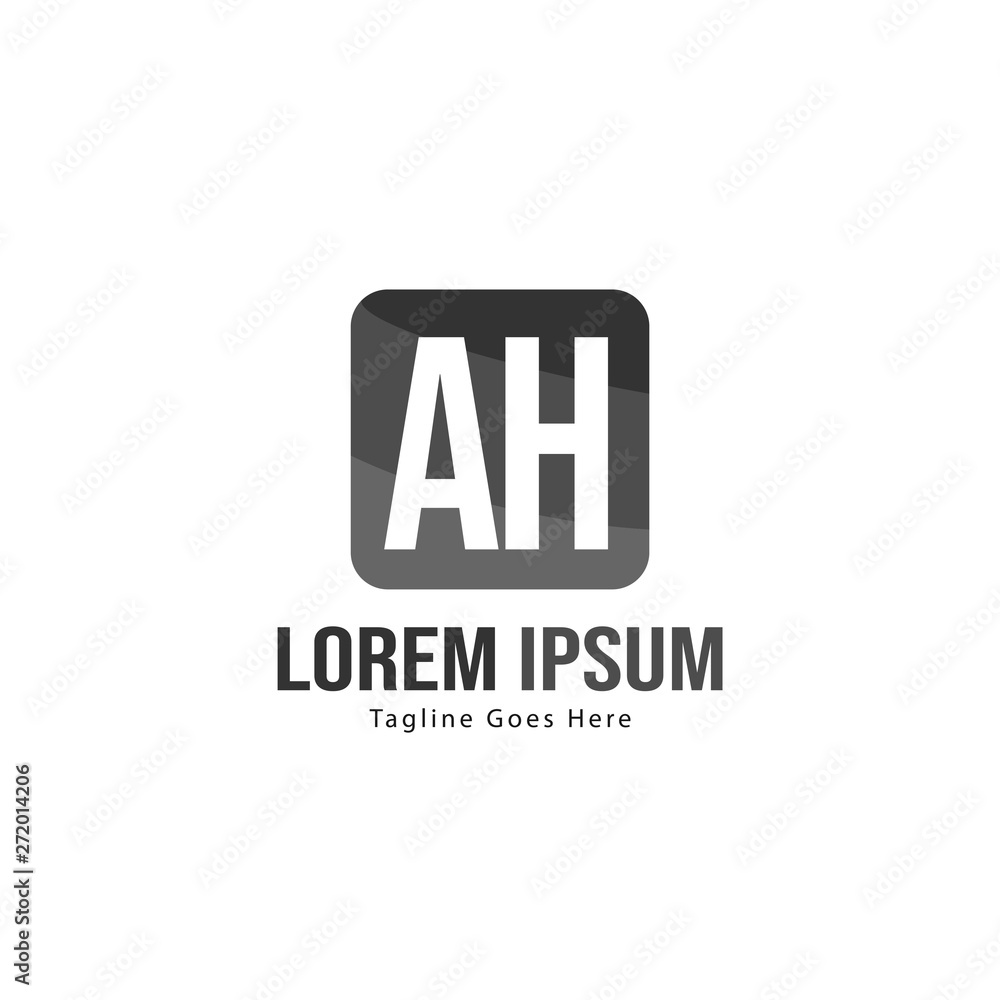 AH Letter Logo Design. Creative Modern AH Letters Icon Illustration AH Letter Logo Design. Creative Modern AH Letters Icon Illustration