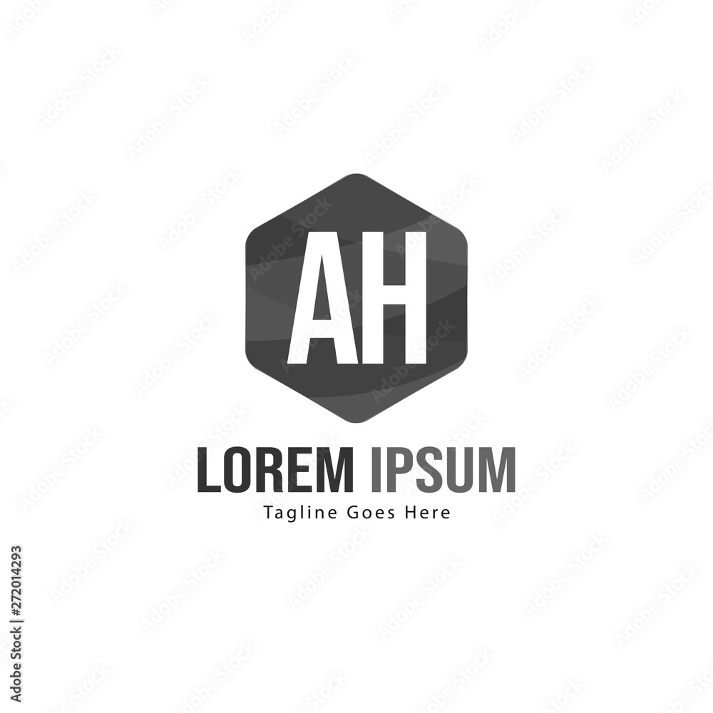 AH Letter Logo Design. Creative Modern AH Letters Icon Illustration AH Letter Logo Design. Creative Modern AH Letters Icon Illustration