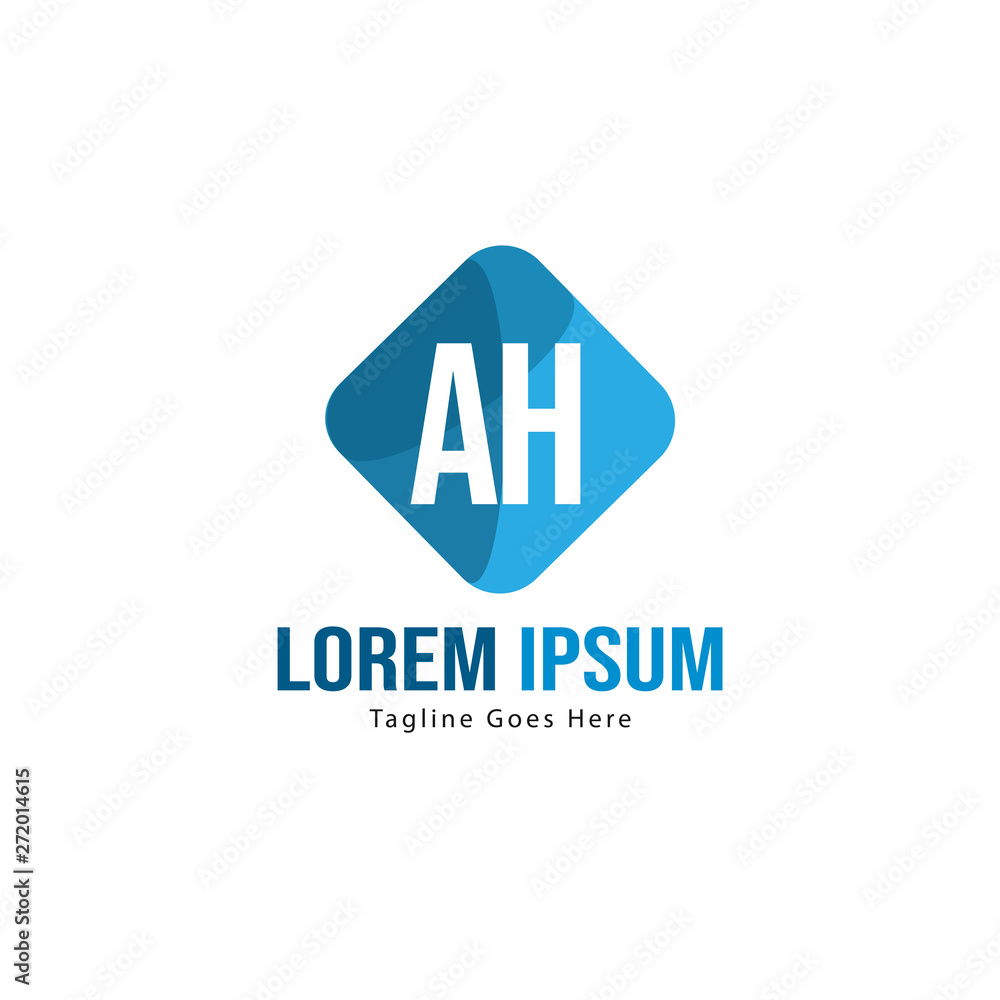AH Letter Logo Design. Creative Modern AH Letters Icon Illustration AH Letter Logo Design. Creative Modern AH Letters Icon Illustration